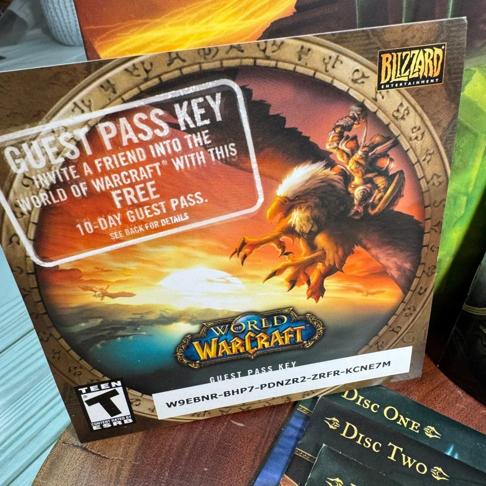 World of Warcraft The Burning Crusade Expansion Set PC Mac 4-Disc Manual Box Set